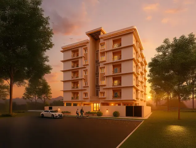 Morais Orchid – Exterior View of Studio Apartment in Trichy