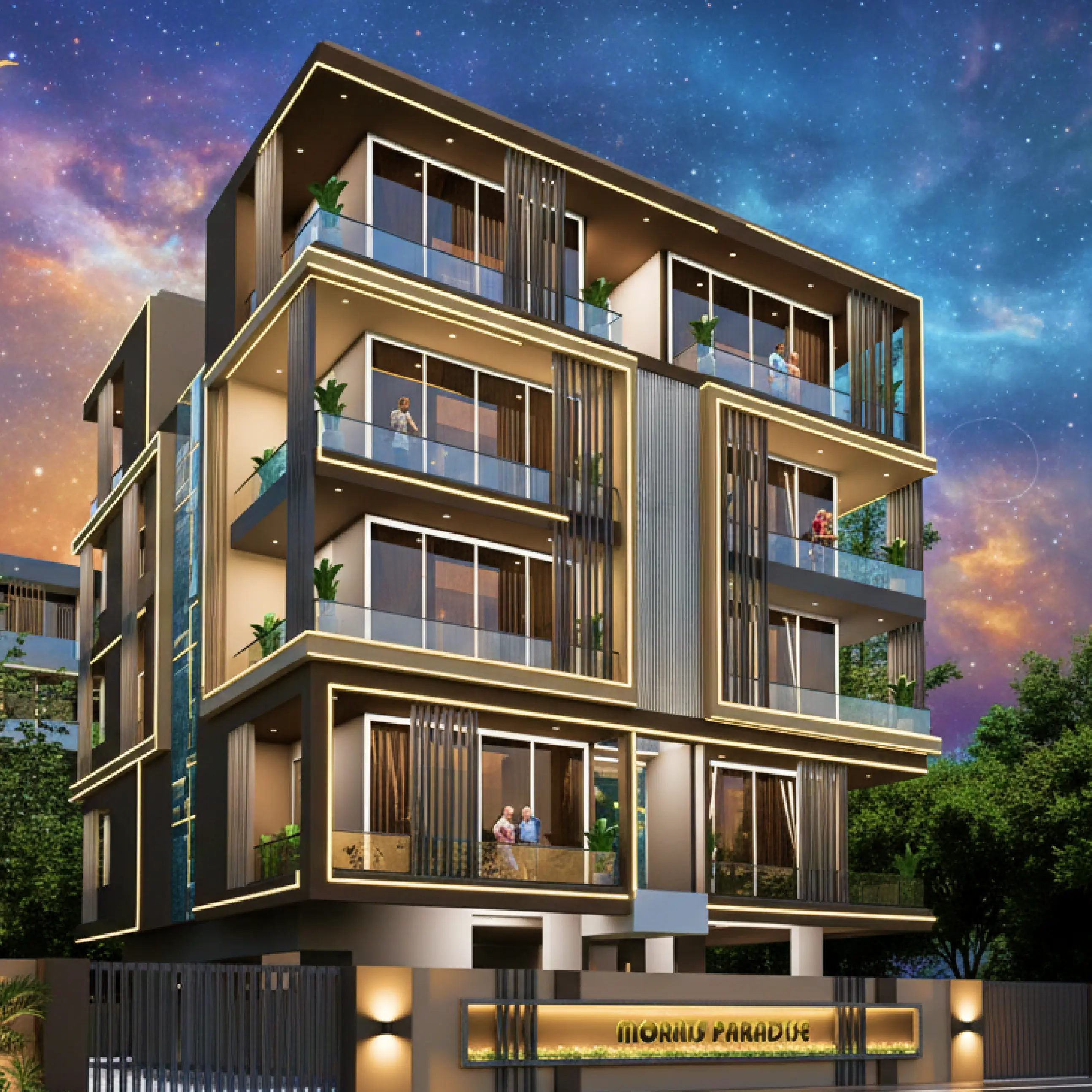Morais tulip – Exterior View of Studio Apartment in Trichy