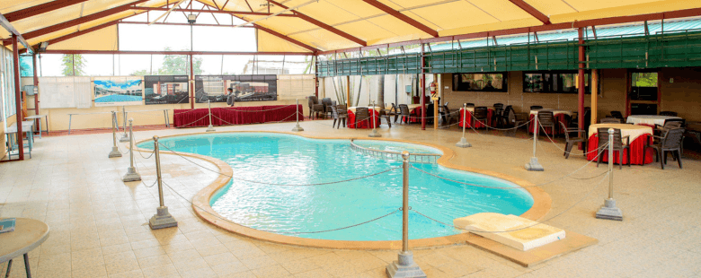 The centerpiece of Golden woods mini hall in Trichy exquisite venue is its poolside dining area, offering guests a stunning backdrop of shimmering waters.