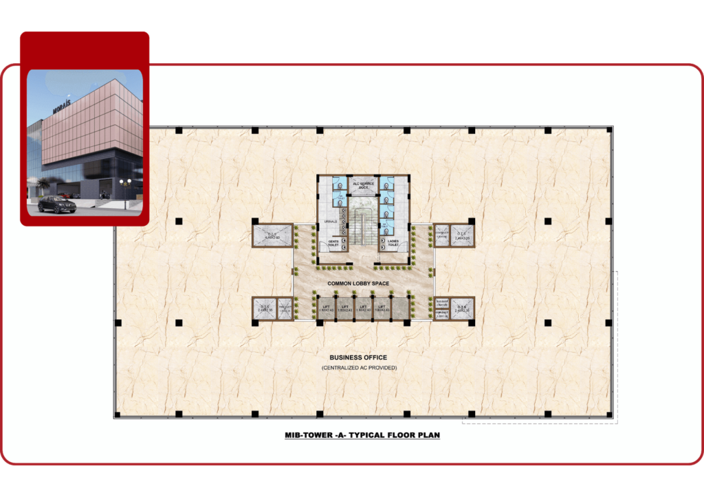 MIB will also emphasize sustainability in its design. From the straight-line perspective of the entrance to the seamless parking solutions spanning 4 out of 11 floors, every aspect of MIB Park will reflect innovation and quality.