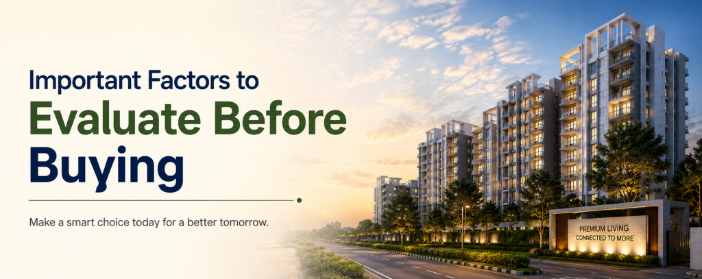 While location plays a major role, buyers should also assess several other aspects before making a decision.