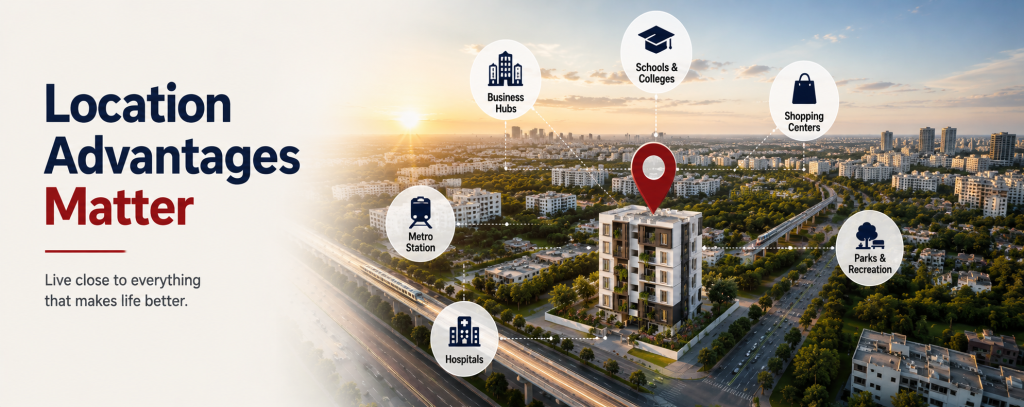 One of the most important factors influencing property value is location.