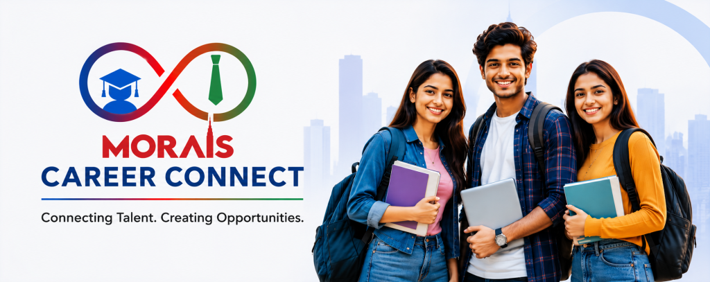 Morais Career Connect is a career-focused connection platform designed to help students, freshers, graduates, and job seekers stay connected with possible employment opportunities.