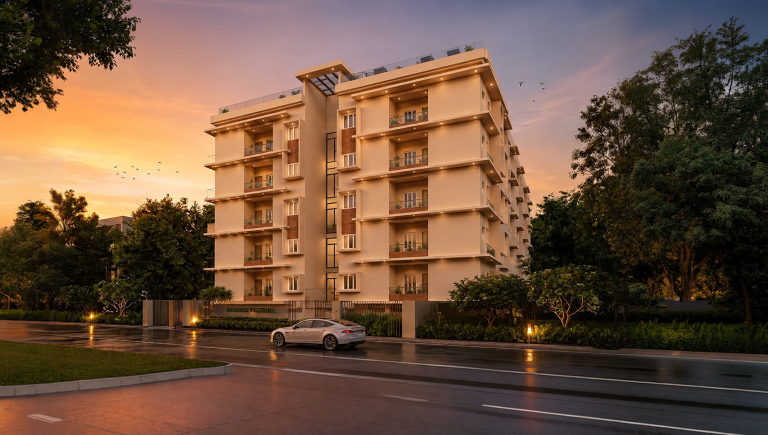 Shree Laya offers 35 premium homes across 5 floors, with 7 homes on each floor. The project includes 2 & 3 BHK apartments designed for comfortable and stylish family living.