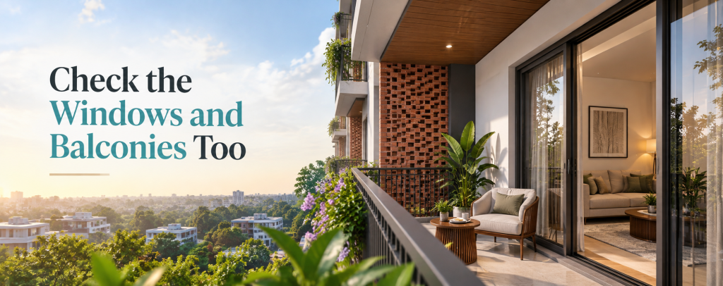 When inspecting an apartment, don't only look at the view. Look at how neighbouring residences are positioned around you.