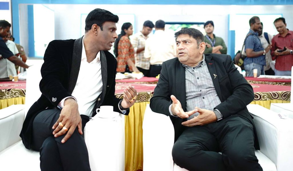 Our Founder and Managing Director, Mr. Leyronne Morais, graced the event and engaged with industry peers. A highlight of the expo was his meeting with the CREDAI Tamil Nadu President, Mr. W. S. Habib.