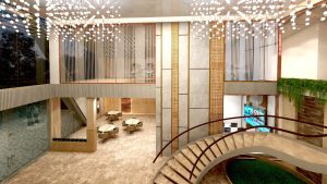 Double- Height Ceiling Lounge