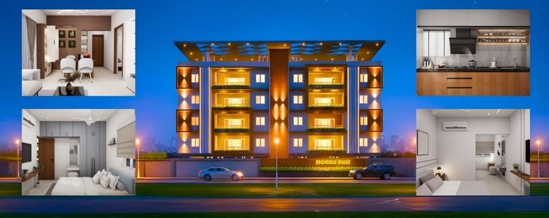 Morais Bliss is one of the most beautifully planned residential clusters inside Morais City — a thoughtfully designed apartment block rising across 5 floors and housing 46 exclusive luxury units.