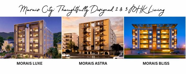 While Morais Opal leads as the newest and most spacious 3 BHK offering, Morais City also provides other well-designed residential options that cater to varied preferences.